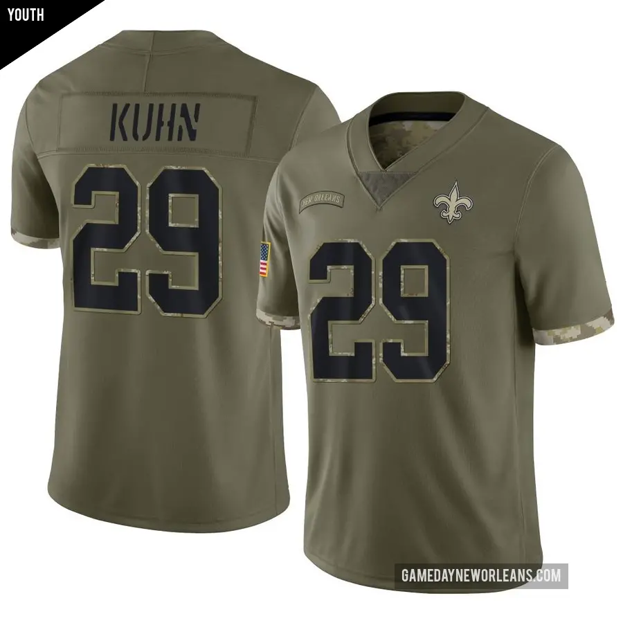 John Kuhn Jersey Legend Game Limited Elite Jerseys Saints Store